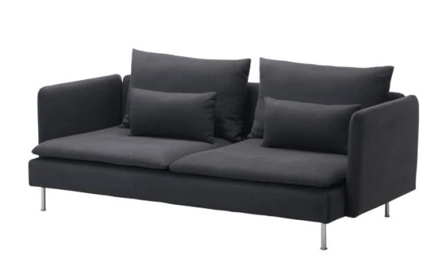 szara sofa ikea