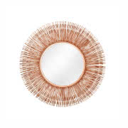 Lustro Sunlight, średnica 88 cm, miedziane, Invicta Interior