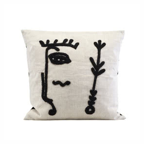 Poszewka na poduszkę z motywem twarzy