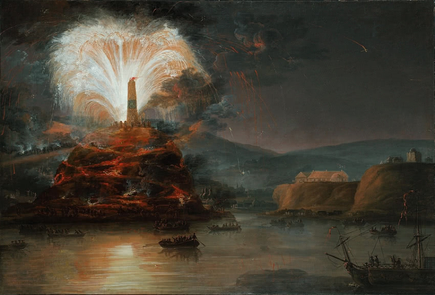 Plersch, "Fajerwerk na cześć Katarzyny II w...