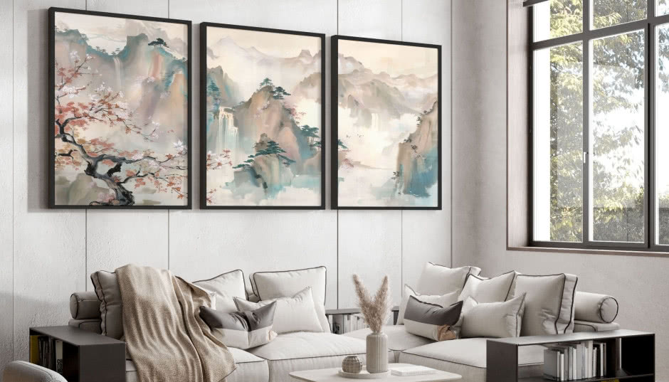 Jak wieszać grafiki, obrazy, plakaty, zdjęcia na ścianie? Efekt Cię zaskoczy i odmienisz wnętrze