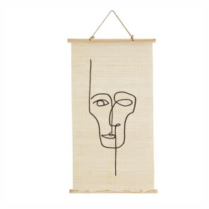 Dekoracja ścienna twarz