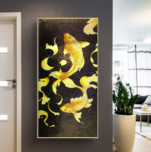 mozaika - obraz przestawiający ryby