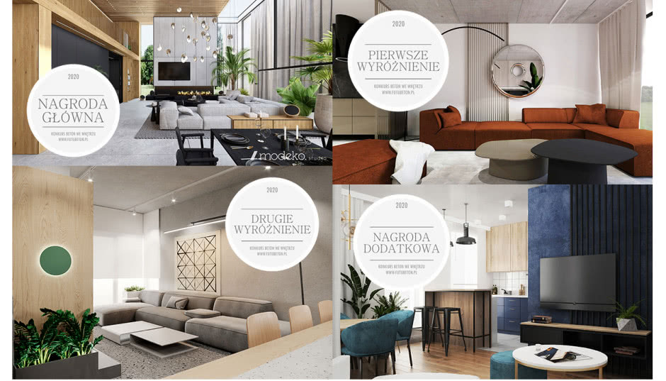 Znamy zwycięzców II edycji konkursu BETON we wnętrzu