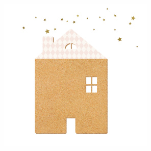 DeKOREK Na Ścianę Francuski Domek Pink z Gwiazdkami, 179 zł