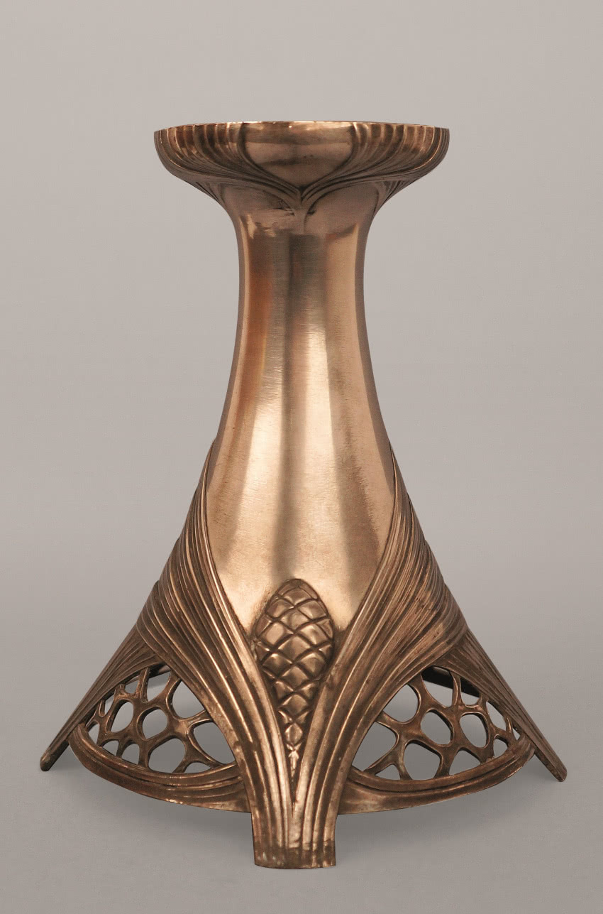 Świecznik WMF, ok. 1900, Brittania metal, wys....