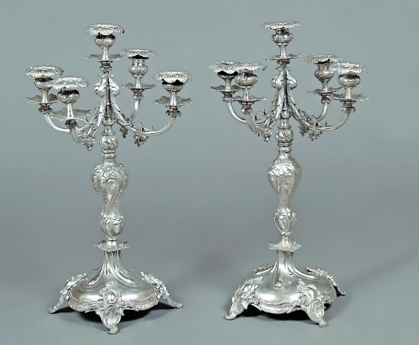Para kandelabrów, Henniger, Warszawa,...