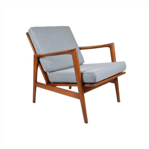 Fotel vintage z lat 60. ze wzorem pepitki