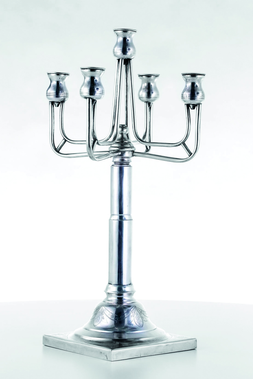 Świecznik stołowy Polonica, Kraków, srebro pr....