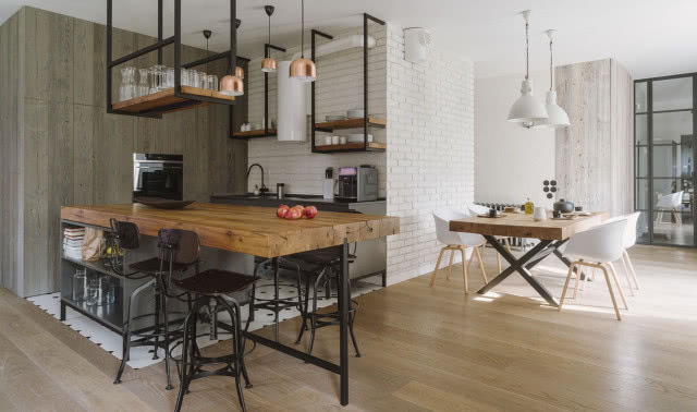 Masywna wyspa kuchenna