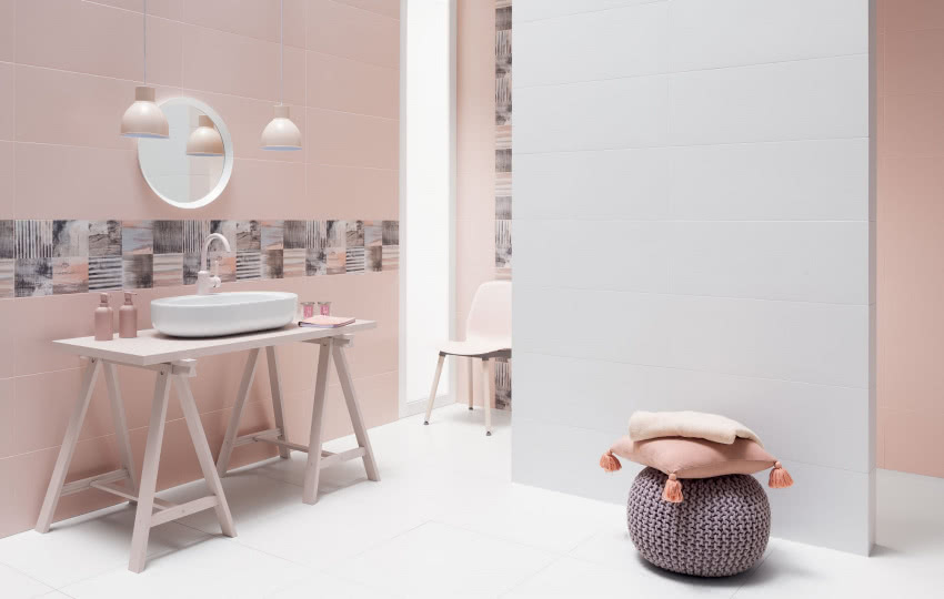 Płytki z kolekcji Colour Pink, TUBĄDZIN