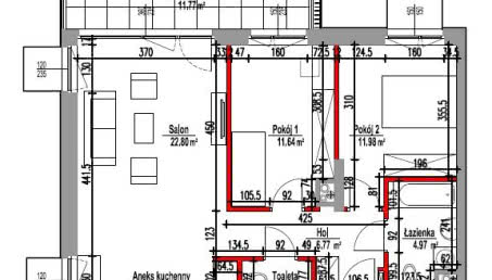 Funkcjonalne mieszkanie z 3 pokojami