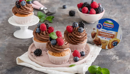 Babeczki waniliowe z serem z serka kremowego