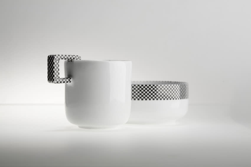 Single set. Oryginalne połączenie czarno-białej...