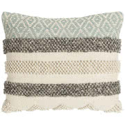 Welurowa poduszka w malarskie pasy w odcieniach...