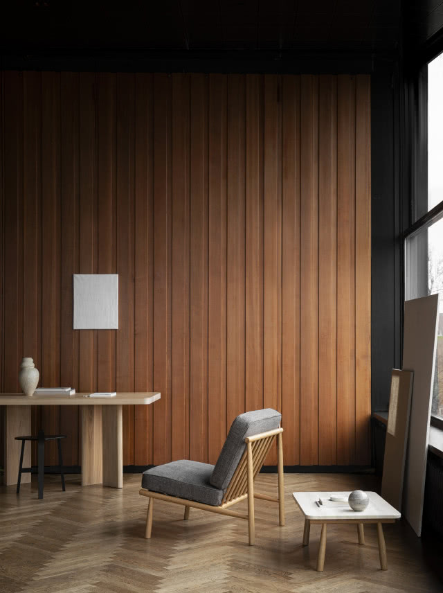 aranżacja salonu w drewnie