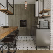 Drewno, szkło i stal w mieszkaniu wielkości domu!