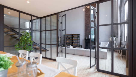 Ścianka działowa z lameli, przesuwna, czy szklana? Pomysły na nowoczesne ścianki