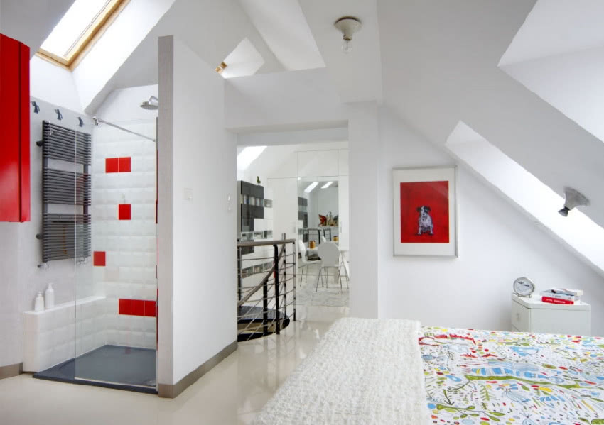 Na antresoli nie ma ani jednych drzwi! Dominuje...