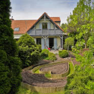 Ciepły dom w stylu skandynawskim i prowansalskim