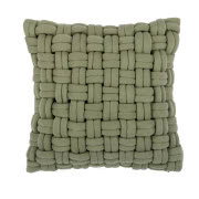 Welurowa poduszka w malarskie pasy w odcieniach...