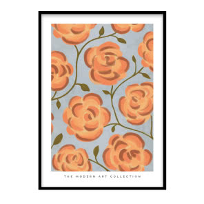 Plakat w kwiaty vintage