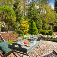 Ciepły dom w stylu skandynawskim i prowansalskim