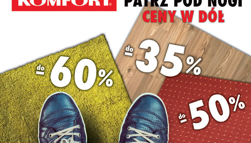 Noworoczna wyprzedaż w sklepach KOMFORT