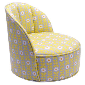 Vintage fotel w kwiaty