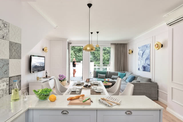 Apartament letniskowy w stylu hampton