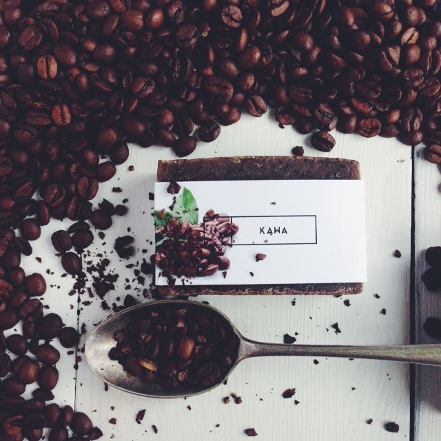 Kawowe mydło - naturalne, wytwarzane ręcznie w...