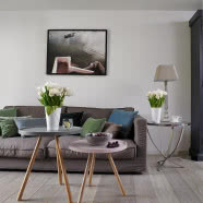 Ciepły dom w stylu skandynawskim i prowansalskim