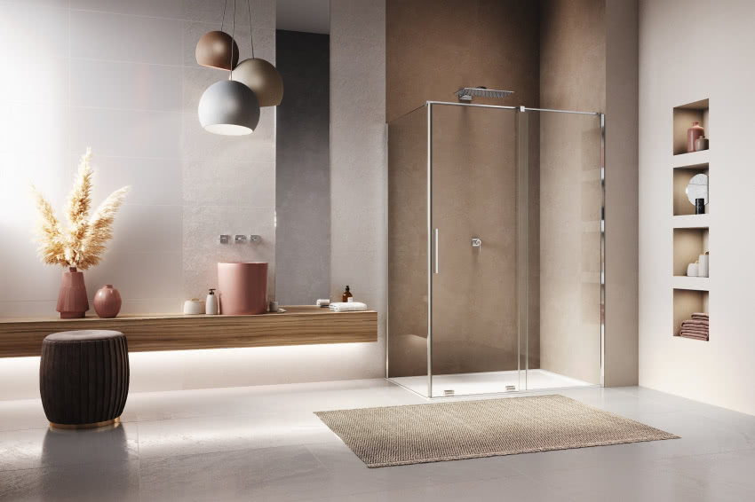 Odkryj minimalistyczne kabiny AMALIA marki...