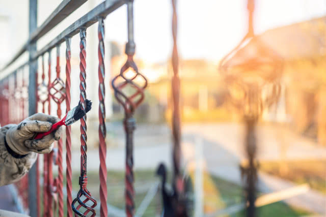 balkonowa balustrada malowanie