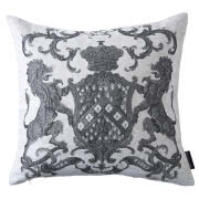 Welurowa poduszka w malarskie pasy w odcieniach...