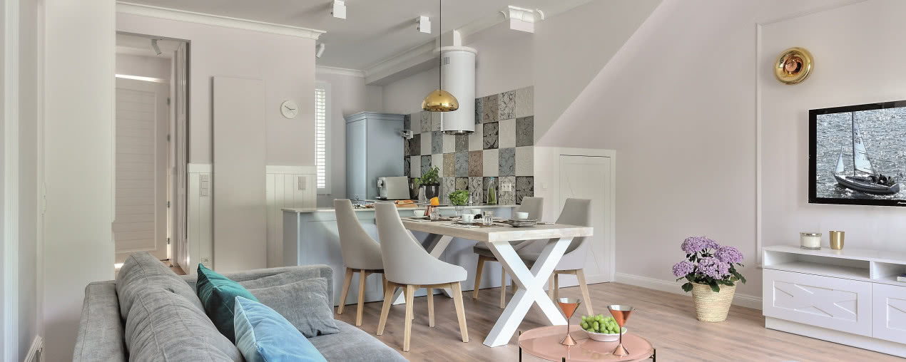 Apartament letniskowy w stylu hampton