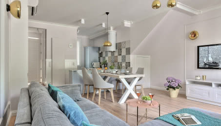 Apartament letniskowy w stylu hampton