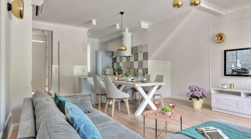 Apartament letniskowy w stylu hampton