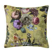 Welurowa poduszka w malarskie pasy w odcieniach...