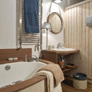 Ciepły dom w stylu skandynawskim i prowansalskim