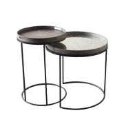 Zestaw stolików kawowych Round Tray High, Ethnicraft