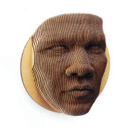Przestrzenny portret z tektury, Uncommon Goods.