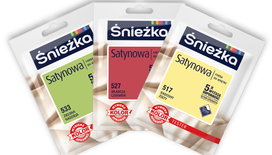 Sprawdź kolor w realu - testery farb Śnieżki