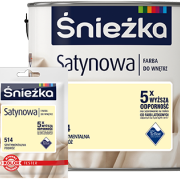 Tester farby Śnieżka Satynowa to saszetka o...