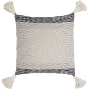 Welurowa poduszka w malarskie pasy w odcieniach...