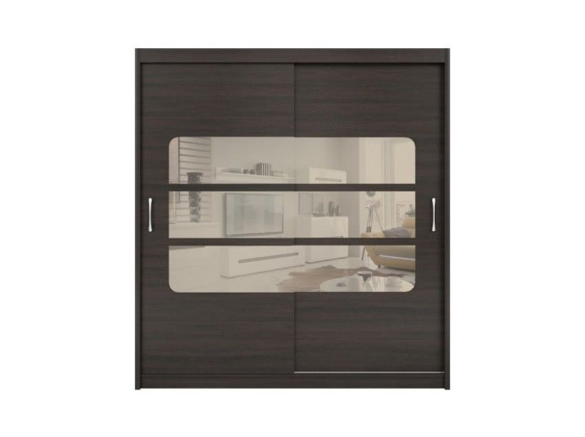 Szafa Elda w kolorze ciemny wenge, Black Red White