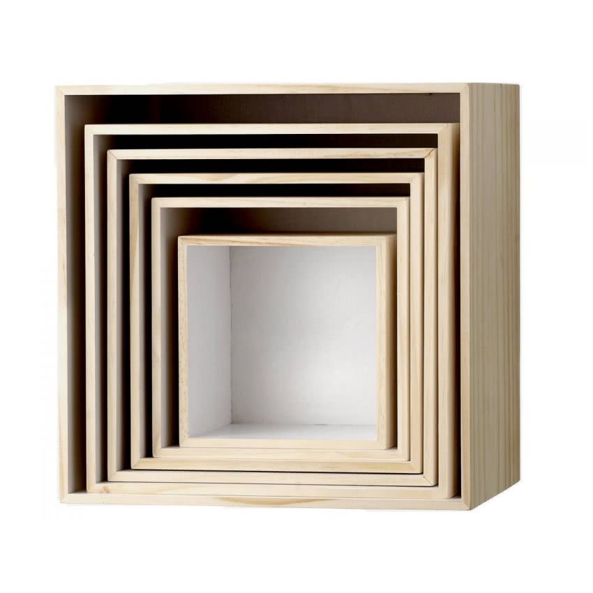 Regał Square (6 set) Biały, BLOOMINGVILLE, 709 zł