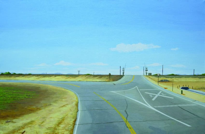 Łukasz Ratajczyk, "Yuma railway", olej, płótno,...