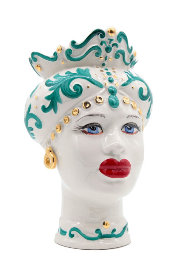 Ceramiczna głowa donica