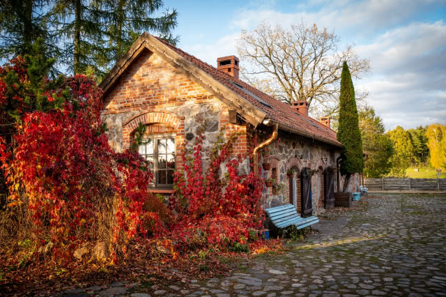 klimatyczne siedlisko w Polsce w stylu rustykalnym